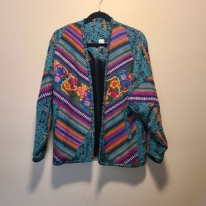Guatemalan embroidered coat